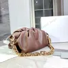 2022 дизайнерские сумки роскошные цепи сумки кошельки женщин на плечо кожаная марка моды облако сумка размером 30 см
