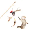 Legendog Funny Cat Teaser Wand Interactive Cock Shape Fake Feather Cat Teaser Toy Pet Play Toy Cat Training Interactive jllTjn