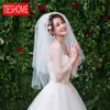 Bridal Veils White Ivory Bridal Tow layer Wedding Accessory Dense soft mesh With comb veil