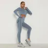 Leggings sujetador deportivo conjuntos de yoga pantalones de cintura alta tops ajustados legging ropa de gimnasia mujeres color sólido entrenamiento conjunto de fitness camisa pantalones traje