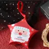 Julstjärna Presentförpackning Tecknad Santa Claus Presentförpackning Jul Barnens Pappers Candy Storage Box Star Present Wrapping LSK1798