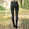 Frauen mittlere Taille Hosen Massive Knopf Slim Pantalon Femme Casual Bleistift Hosen Frauen dünne Hose Damen Mode streewear 201103