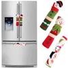 Christmas Fridge Handle Covers Snowman Decorations Microwave Oven Refrigerator Door Handle Cover for Kitchen Appliance JK2011XB