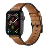 Echt graan koe lederen horlogebanden voor Apple iWatch Series 1 2 3 4 5 6 7 8 SE Smart Watch vervangende bandriem 40 mm 44 mm 45 mm 49 mm