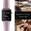 Kobiet Girl Glitter Pu Sports Sport iWatch Band Pasek do Apple Watch Series7 6 SE 5 4 3 2 1 38 mm/40 mm/41 mm 42 mm/44 mm/45 mm