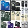 Basketball Jersey Giannis 34 Antetokounmpo Mens Ray Youth Kids 34 Allen 2021 New Green S-XXL