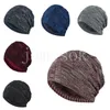 Chapeaux chauds d'hiver pour hommes et femmes adultes, nouveaux chapeaux tricotés décontractés neutres pour femmes, chapeaux d'extérieur en coton DB112