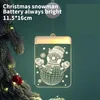 3D LED أضواء عيد الميلاد الجنية إكارة إكستور الستار فيستون تشغيل البطارية مصباح شنقا نافذة المنزل ديكور 298L957462