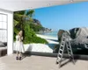 Aangepaste foto 3d behang mooie eiland woonkamer slaapkamer achtergrond muur decoratieve 3D-muurschildering behang