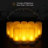 USB Rechargeable Led Candles With Flickering Flame Flameless Led Candles Home Decoration Christmas Tealight Candle Lights H12229997785