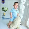 Rompers Summer Polo Lapel半袖ボクサーRomper Boys and Girls Jumpsuit Newborn Baby Pyre Cotton Cothine Infant Costume Roupas 201127