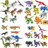 Partihandel 32 stilar kan välja Byggstenar Figurer Modell Dinosaur Bricks Montera Barn Bricks Kids Leksaker Julklapp Leksaker