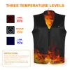Utomhus t-shirts manetiska terapi uppvärmd väst tvättbar USB elektrisk uppvärmning väst kläder vinterjacka för män och kvinnor