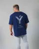Nouveaux hommes T-shirt en coton à manches courtes Summer Casual Gym Fitness Shirt Bodybuilding T-shirt Homme Slim Slim Tee Tee Tee Tee Tee Vêtements G1222