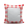 Sublimation taie d'oreiller blanc blanc oreiller coussin couvre Polyester transfert de chaleur