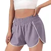 Women's Athletic Shorts met voering Elastische band Wandelen Zweet Training Korte Broek met ritszakken voor zomersport Aug889 Y220311