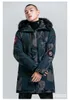 Heren Down Parkas Heren 2021 Winter Casual Faux Bont Kraag Lange Dikke Jas Jas Uitloper Hooded Zakken Waterdichte Jassen Parka