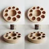 Essential Oil Stand Stand Display Porous Organizer Uchwyt Naturalny Drewniany Półka Circular One Layer Color Custom Made 9BQ B2