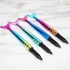 Gros stylo à bille mode école fournitures de bureau haut de gamme Kawaii coloré sirène stylos étudiant écriture cadeau sirène stylo papeterie luxe