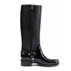 Chuva Botas Hot sale-Hot Selling Eco-PVC altura do joelho Zipper Encerramento clássico Design Slim de Mulheres