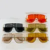 10040 neue Mode Sonnenbrille mit UV -Schutz für Männer und Frauen Vintage Square Metal Integrated Rahmen Beliebtes Top -Qualität COME W7658586