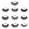 3D Mink Eyelashes CS Series Natural Looking Long Fulls Strip Lash 10 Styles Faux False Eye-lashes Soft Thick Wispy Fake Eyelash Makeup Eye Lashes Extension Tool