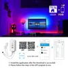 Bluetooth Wi -Fi LED 스트립 라이트 RGB 5050 2835 유연한 리본 방수 LED 조명 스트립 5M 10M 15M 20M 25M 30M DC 12V 제어 W22306Y