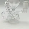 Clear Recycler Oil Rigs Glass Bong Mini Smoking Pipe 5inch Heady Glass Dab Rigs with 9mm Quartz Banger