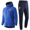 2020 2021 Logrones Futbol Hoodie Kazak Eşofman Setleri Kış Erkek Rahat Spor Kapşonlu Eğitim Spor Takım Elbise Ceket Koşu Setleri