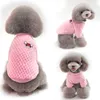 Vestiti caldi del cane di inverno Vestiti svegli dell'animale domestico per i cuccioli Cani Chihuahua Bulldog francese Morbido pile Cani Cappotto Giacca Animali Gatti Abbigliamento Y200922