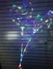 LED LED HEART STAR شكل بالون البالونات بوبو مضيئة مع أضواء سلسلة 70 سم بدون بطارية بولون ليلية بالون ليد.
