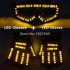 Neue hochwertige LED Laserhandschuhe + LED Beleuchtung Gläser Bar Show Glühende Kostüme Propftrafy DJ Tanzen Beleuchtet Anzug 1