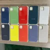 Nie pełne okładki Oficjalny Ciecz Stały Gel Silikonowy Pokrywa Case dla iPhone'a 12 Mini 12 Pro Max 250 sztuk / partia Blister Pack