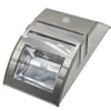 Solar LED Light Stainless Steel Solar Light Sensor Body Infrared Induction Lamp 2LED Outdoor Lamp Wall Lamp
