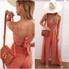 Plus Size Long Bow Sexy Solid Women Summer Tute Arancione Off Spalla Moda Tute T200509