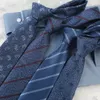 Men's tie casual trend striped cashew 7cm hand tie formal business office wear