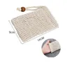 Naturlig Sisal Soap Bag Blister Mesh Foaming Net Fast Foaming Mjuk Bekvämt Soap Pouch Skin Care Tool