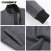 Cappotto di coodrony cappotto inverno fitto cappotto caldo uomo vestiti vestiti slim fit pisello giacca collare collare soprabito cappotti da uomo c004 201127