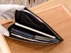 여성 디자이너 지갑 카드 홀더 최고 품질의 여성 지갑 전화기 정리 가방 정품 가죽 스트라이프 휴대폰 가방 Hasp 21cm