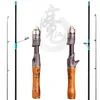 Vara de pesca e carretel CombosCarbon Spinning Casting Travel Lure Fishing Rod com UL Power 137m150m168m Rod para pesca 2202123459576