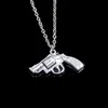 Mode 29 * 22mm Pistool Revolver Gun Hanger Ketting Link Ketting Voor Vrouwelijke Choker Ketting Creatieve Sieraden Party Gift