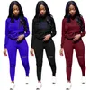 Women jogger suit plus size 3X outfits fall winter clothing tracksuits hoodies+pants two piece set casual sportswear black sweatsuits 4455