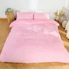 /set Super Soft Long Shaggy Fur Housse de couette Taie d'oreiller Warm Elegant Cosy Winter Literie // LJ201015