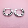Fast Shipping Heart Hoop Earrings 925 Sterling Silver small ear ring for Women Mens EARRING FY4322