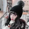 Beanie/Skull Caps Winter Brand Female Fur Pom Poms Hat For Women Girl 's Knitted Beanies Cap Thick Skullies Davi22