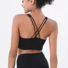 Lu lu cruz beleza esportes volta à prova de choque reunião yoga sutiã correndo fiess colete roupas de ginásio roupa interior feminina jogo para leggings