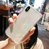 Gradient Rainbow Clear Telefon Case dla iPhone 12 Pro Max 11 XS XR 8/7/6S Plus