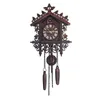 Vintage Wooden Hanging Cuckoo Wall Clock for Living Room Home Restaurant Bedroom Decoration211a