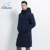 Neue Herren Winterjacke Lange Herrenmantel mit Reißverschluss Mit Kapuze Männliche Mäntel Hohe Qualität Mann Winter Marke Kleidung MWD19913D 201104