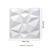 3D tile panel mold plaster wall stickers living room wallpaper mural Waterproof White black sticker Bathroom Kitchen